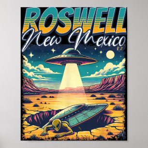 Roswell New Mexico 1947 Alien Abduction Ufo Crash Poster