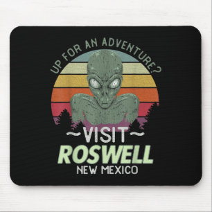 Roswell New Mexico Alien Head Funny Souvenir Quote Mouse Pad