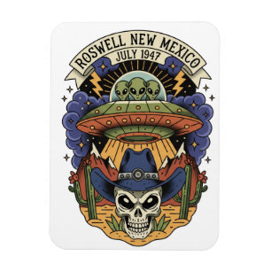 Roswell New Mexico Alien Magnet