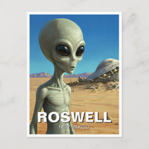 Roswell New Mexico Alien Postcard