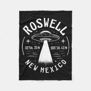 Roswell New Mexico Alien Ufo Area 51 Fleece Blanket
