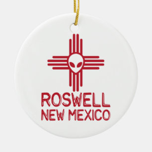 Roswell New Mexico Ceramic Ornament