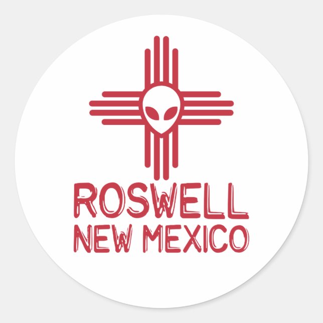 Roswell New Mexico Classic Round Sticker (Front)