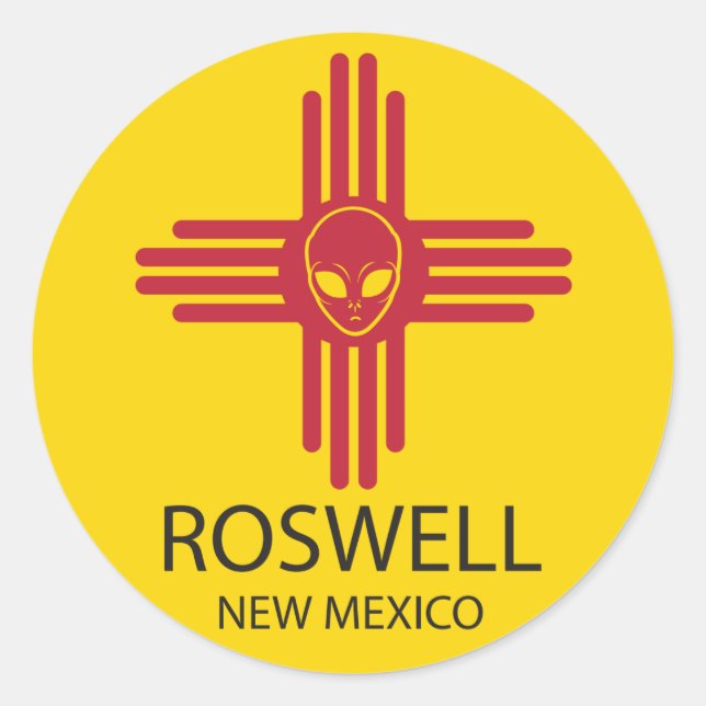 Roswell New Mexico Classic Round Sticker (Front)