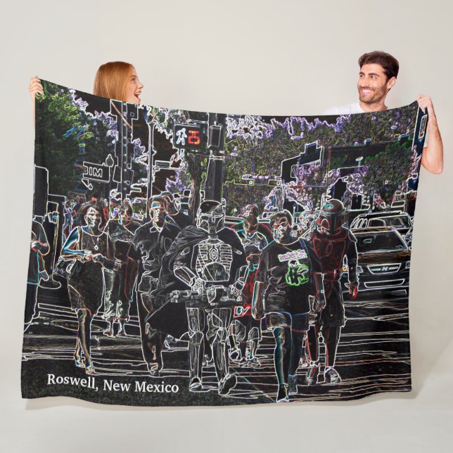 Roswell, New Mexico Fleece Blanket (In Situ)