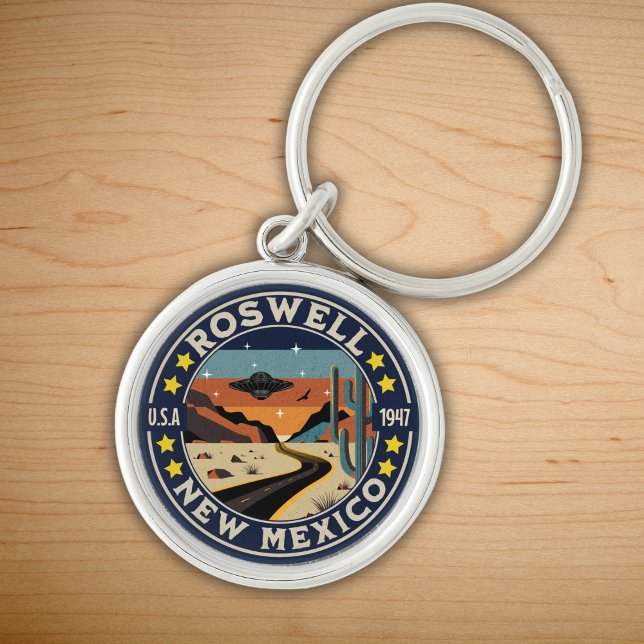 Roswell New Mexico Historic UFO View Keychain (Creator Uploaded)