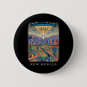 Roswell New Mexico Nm Extraterrestrial Encounter S 2 Inch Round Button