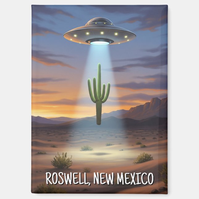 Roswell New Mexico UFO Magnet (Front)