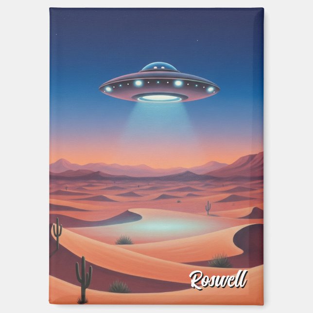 Roswell New Mexico UFO Magnet (Front)