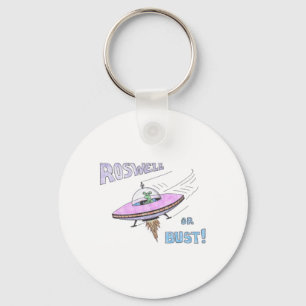 ROSWELL or BUST! keychain