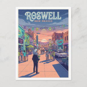 Roswell UFO Festival New Mexico Travel Postcard