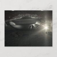 Roswell UFO Hangar Postcard