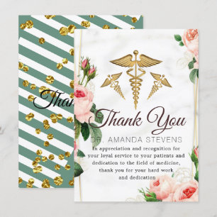 Rosy Blush Doctor Carte de remerciements