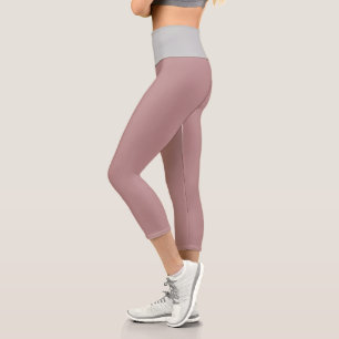 Rosy Brown Capri Leggings