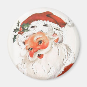 Rosy Cheeked Santa Vintage Magnet