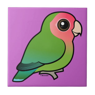 Rosy-faced Lovebird Tile