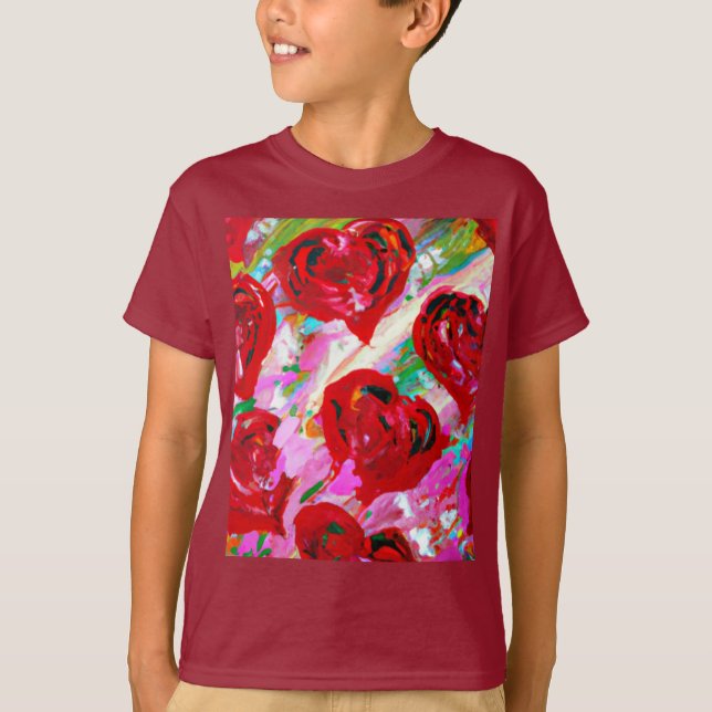Rosy Hearts T-Shirt (Front)