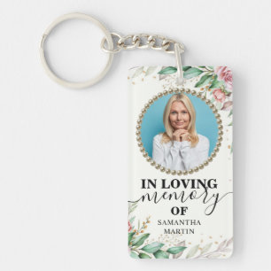 Rosy In Loving memory Gift Keychain