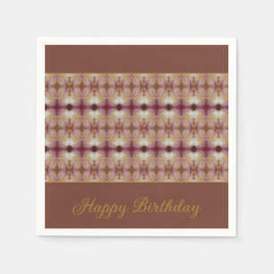 Rosy Pink And Gold Napkin