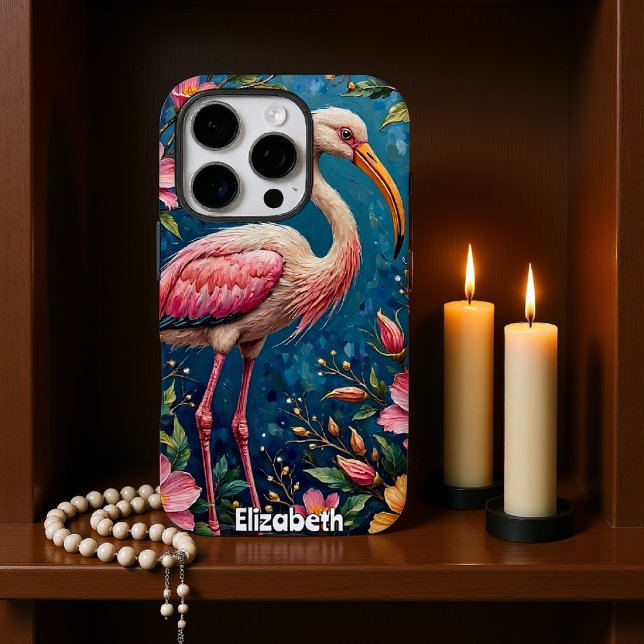 Rosy Radiance: Spoonbill in Bloom Case-Mate iPhone Case (Creator Uploaded)
