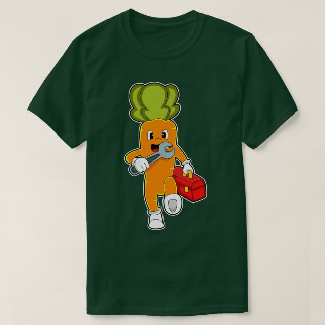 rot as Mechanic with Toolbox T-Shirt (Design Front)