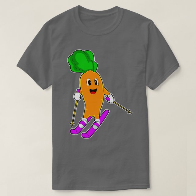 rot Skier Ski T-Shirt (Design Front)