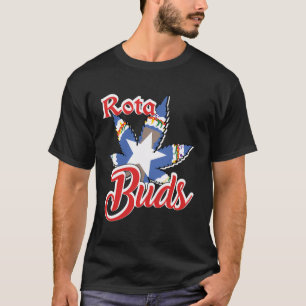 Rota Buds Cnmi Flag In Weed Design T-Shirt