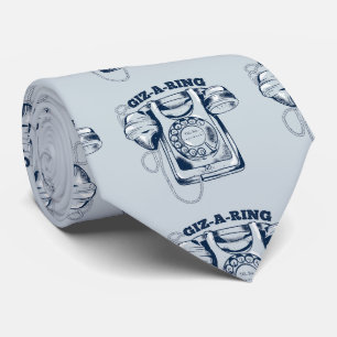 Rotary dial telephone Blue Tie