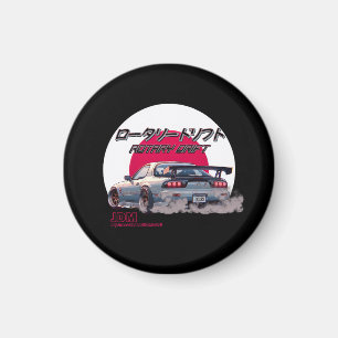 Rotary Drift RX-7 - Japanese Street Legend Magnet