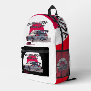 Rotary Drift RX-7 - Japanese Street Legend Printed Backpack