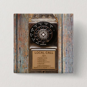 rotary telephone antique rugged pay phone 2 inch square button