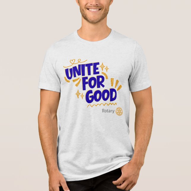 Rotary Unite For Good Tri-Blend Shirt (Front)