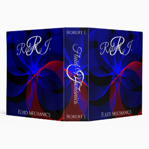 Rotating Blue Accent Geometric Binder