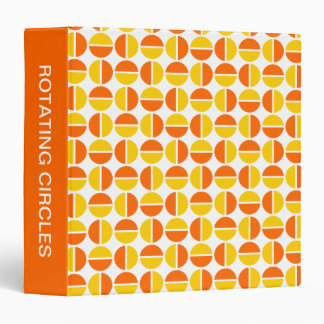 Rotating Circles (1.5in) Orange and Amber Binder