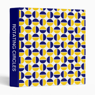 Rotating Circles (1in) Amber and Dp Navy Binder