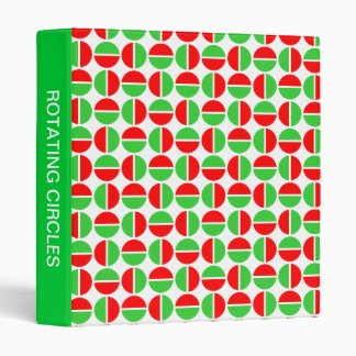 Rotating Circles (1in) Red and green Binder