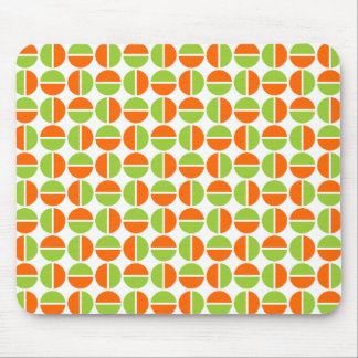 Rotating Circles - Green and Orange Mouse Pad
