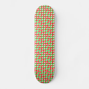 Rotating Circles - Red and Green Skateboard