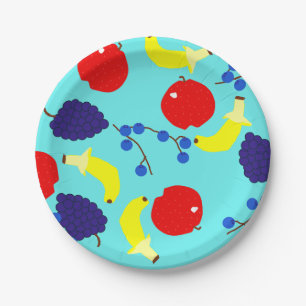 Rotating Fruits Paper Plate