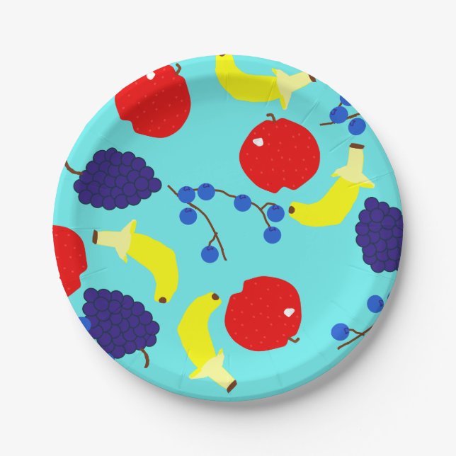 Rotating Fruits Paper Plate (Front)