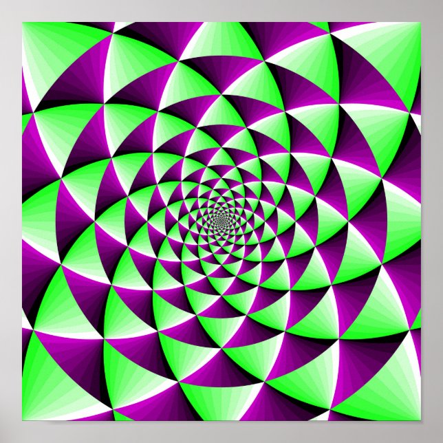 Rotating optical illusion effect poster (Front)