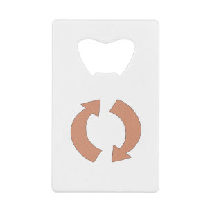 Rotation Arrows Credit Card Bottle Opener
