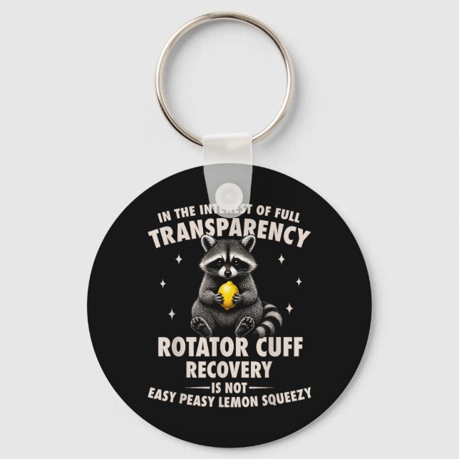 Rotator Cuff Surgery Shoulder Funny Rotator Cuff Keychain (Front)