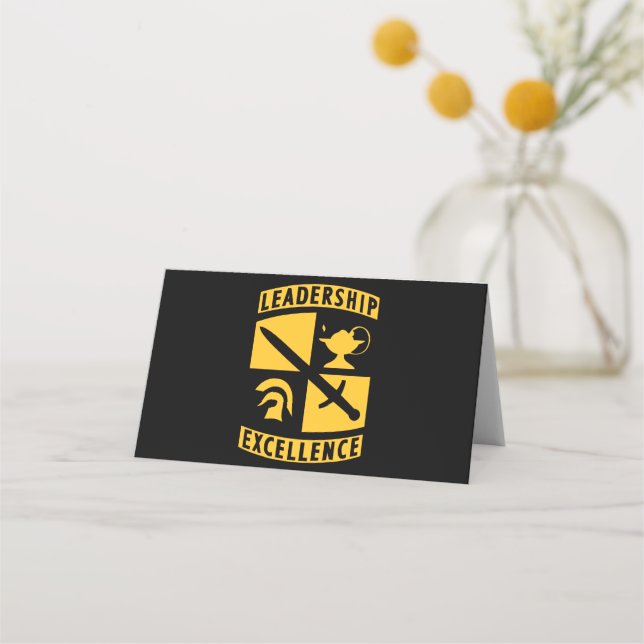 ROTC Reserve Officer Training Corps Military Place Card (Front)
