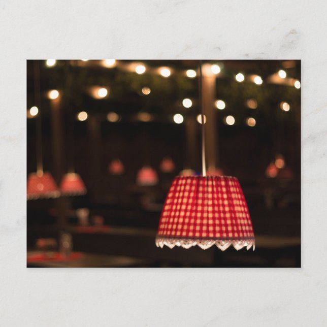 ROTE LAMP SURFACES HAIRY AUTUMN POSTCARD (Front)