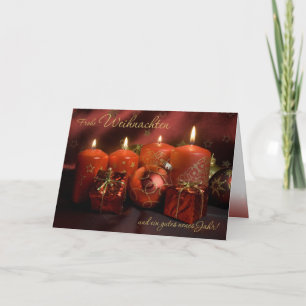 Rote Weihnachtsstimung Holiday Card