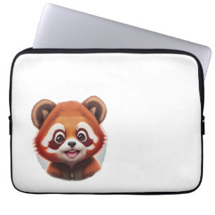 roter Pandakopf / red panda head Laptop Sleeve