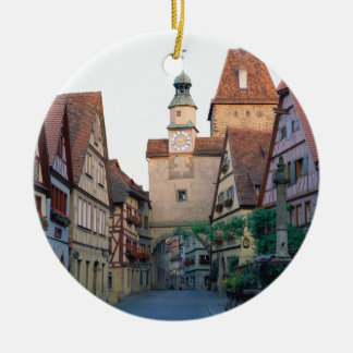 Rothenburg city, Germany Ceramic Ornament