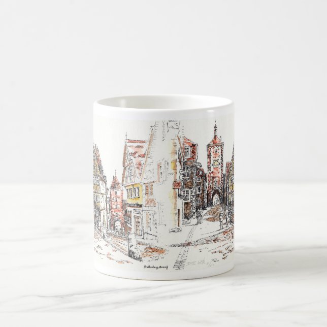 Rothenburg, Germany Mug (Center)