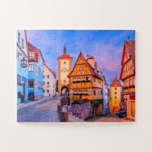 Rothenburg ob der Tauber, Bavaria, Germany. Jigsaw Puzzle